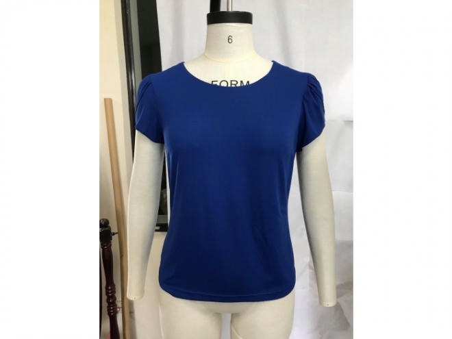 1801-TF005-57F Fashion Shirt Series (Woman) front -blue