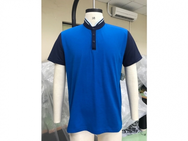 18-MX002F Polo Shirt Series (Man) front1-blue