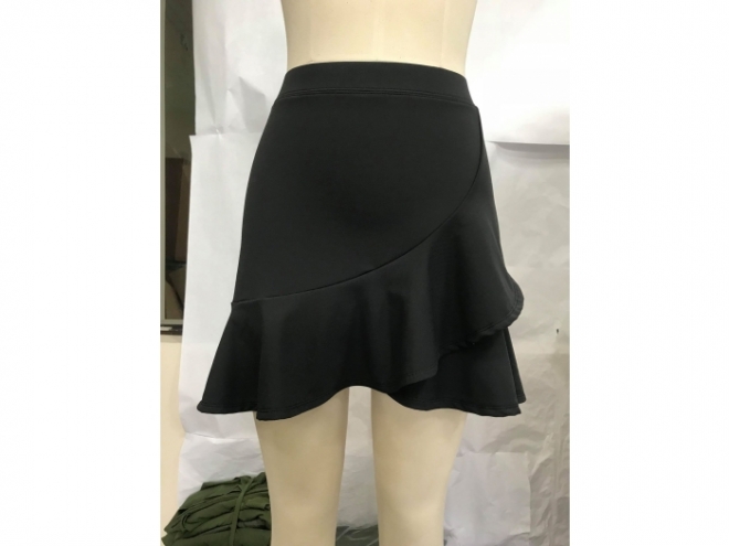 1801-SF005-89F Legging Skirt Series (Woman) front-black