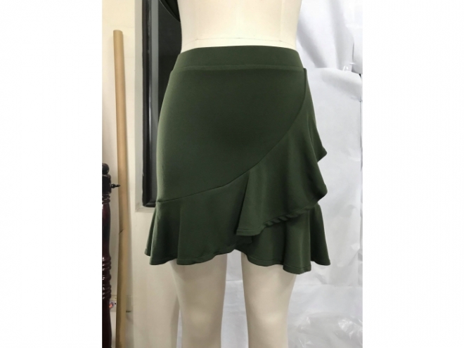 1801-SF005-46F Legging Skirt Series (Woman) front-green
