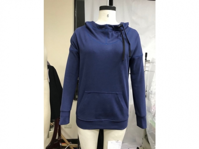 20-WH001F Hoodie Series (Woman) front -blue